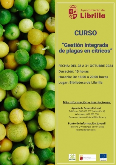 CURSOS DEL SECTOR AGRARIO PROGRAMADOS EN EL MES DE OCTUBRE