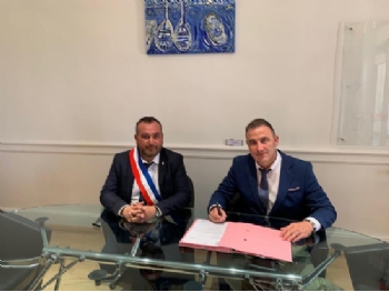 VISITA DEL ALCALDE DE LIBRILLA A SAINT JEAN DE VEDAS POR EL 30ª ANIVERSARIO DEL HERMANAMIENTO.