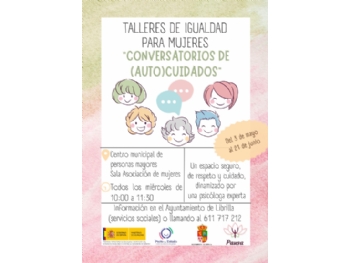 TALLERES DE IGUALDAD PARA MUJERES “CONVERSATORIOS DE (AUTO)CUIDADOS” 